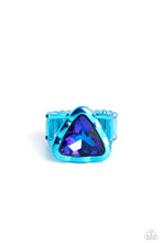 Load image into Gallery viewer, Triangle Tyrant - Blue Paparazzi Accessories
