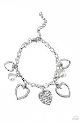 GLOW Your Heart - White Paparazzi Accessories