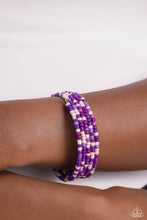 Load image into Gallery viewer, Coiled Candy - Purple Paparazzi Accessories