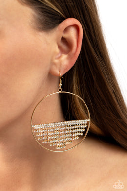Fierce Fringe - Gold Paparazzi Accessories