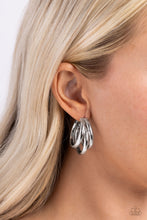 Load image into Gallery viewer, HOOP of the Day - Silver Paparazzi Accessories