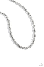 Load image into Gallery viewer, Braided Ballad - Silver Paparazzi Accessories
