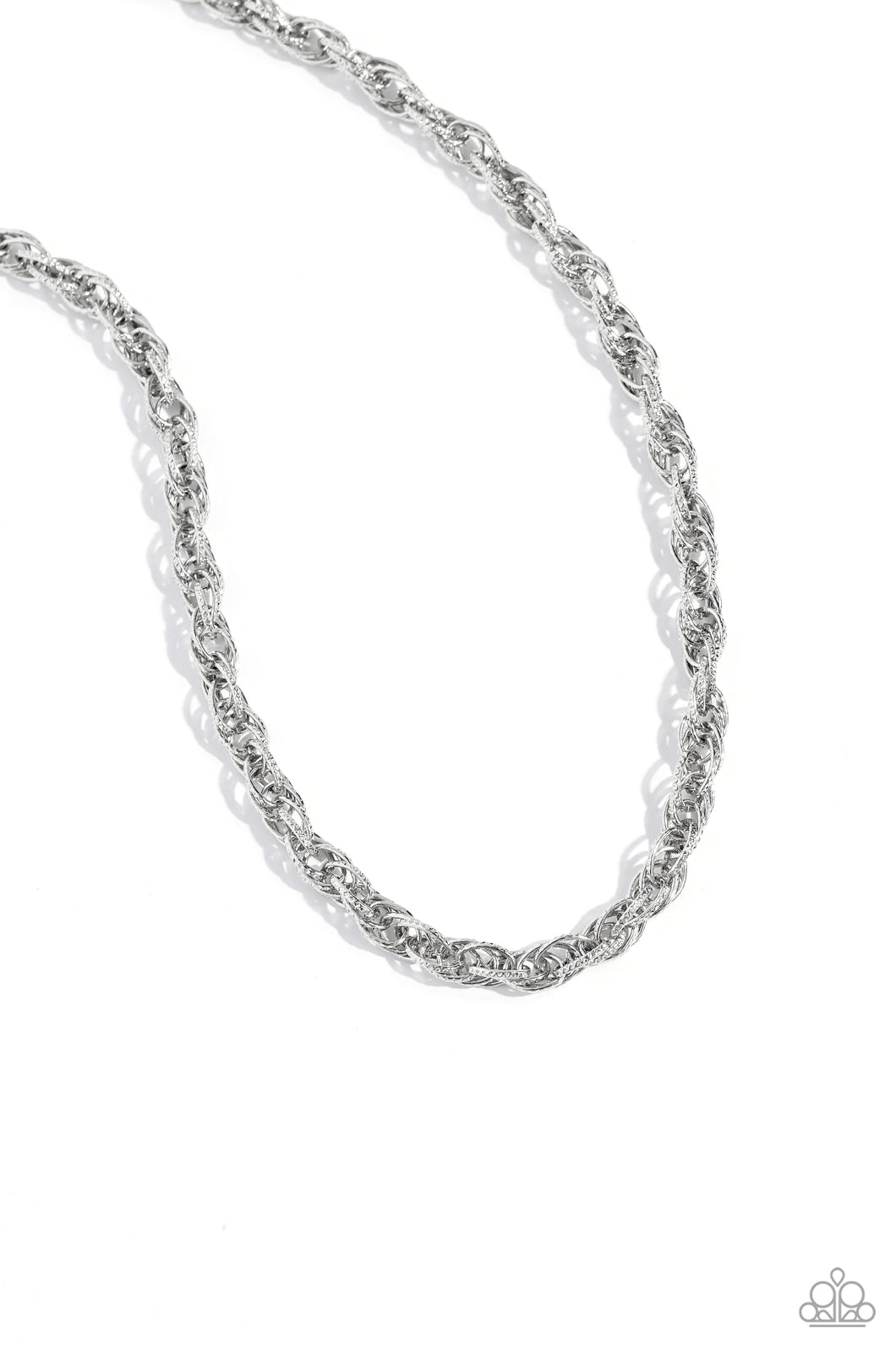 Braided Ballad - Silver Paparazzi Accessories