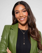 Load image into Gallery viewer, Lavish Lariat - Gold Rhinestone Necklace