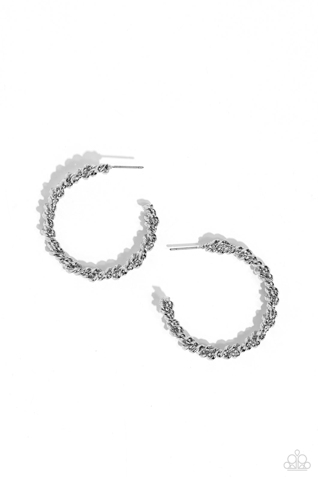 Braided Bravado - Silver Paparazzi Accessories