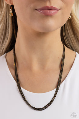Salvaging Sass - Black Necklace Paparazzi Accessories