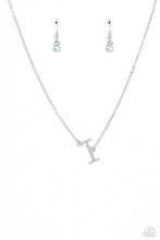 Load image into Gallery viewer, INITIALLY Yours - I - White Paparazzi Accessories