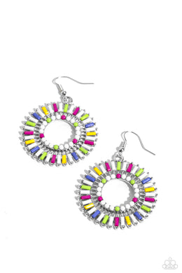 Ferris Wheel Finale - White Earrings