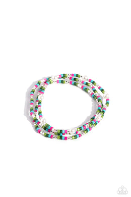 Colorblock Cache - Green Paparazzi Accessories
