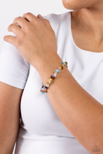 Load image into Gallery viewer, Chiseled Cameo - Multi Stone Stretchy Bracelet Paparazzi Accessories