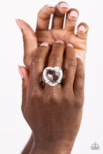 Load image into Gallery viewer, Hallmark Heart - White Paparazzi Accessories