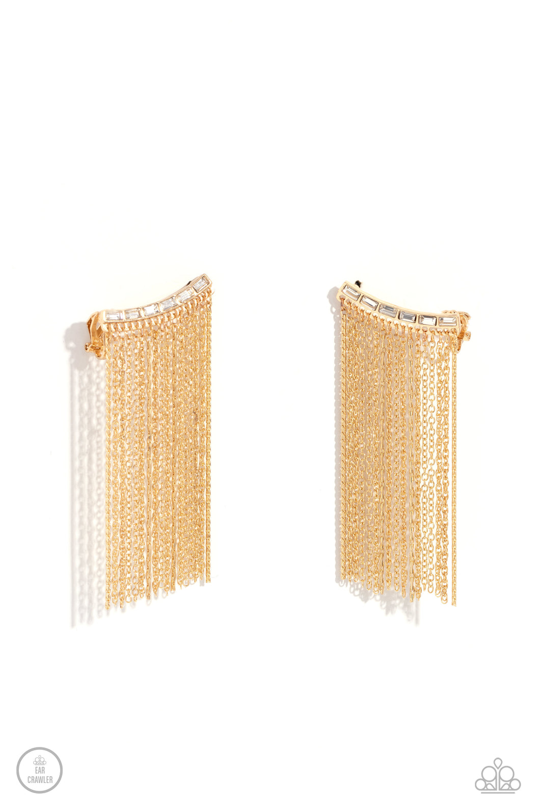 Feuding Fringe - Gold Paparazzi Accessories
