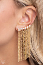 Load image into Gallery viewer, Feuding Fringe - Gold Paparazzi Accessories