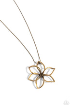 Load image into Gallery viewer, Flowering Fame - Brass Paparazzi Accessories
