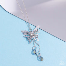 Load image into Gallery viewer, Enchanted Wings - Silver Paparazzi Accessories