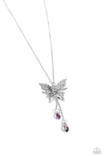 Load image into Gallery viewer, Enchanted Wings - Silver Paparazzi Accessories