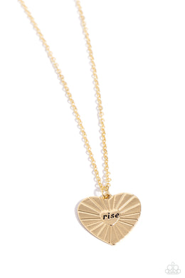 Elevated Embrace - Gold Paparazzi Accessories