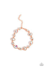 Load image into Gallery viewer, Ethereal Empathy - Copper Iridescent Rhinestone Bracelet