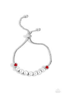 inspirational,sliding bead,white,I Cant Believe It! - White Bracelet