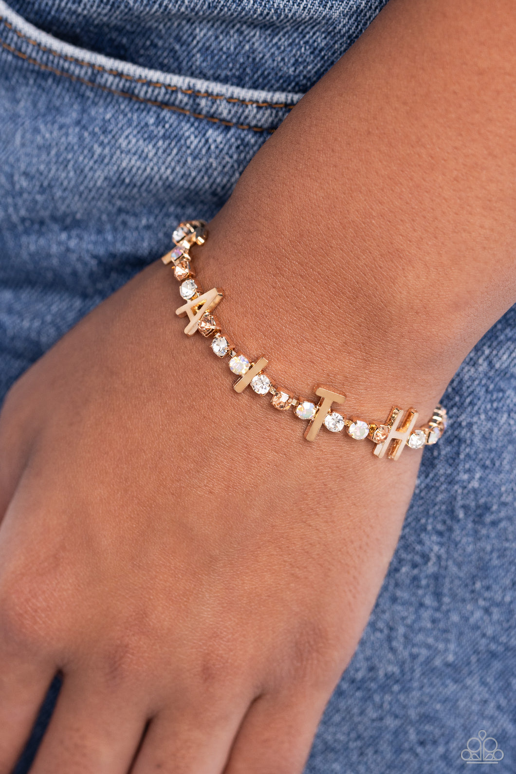 In Good Faith - Gold Paparazzi Accessories