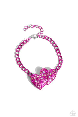 Lovestruck Lineup - Pink Paparazzi Accessories