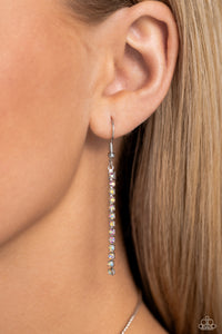 iridescent,long necklace,multi,rhinestones,Synchronized SHIMMER - Multi