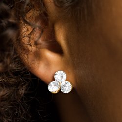 Everything Must Glow Gold Earring Paparazzi Accessories