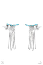 Load image into Gallery viewer, Fault Line Fringe - Blue Paparazzi Accessories