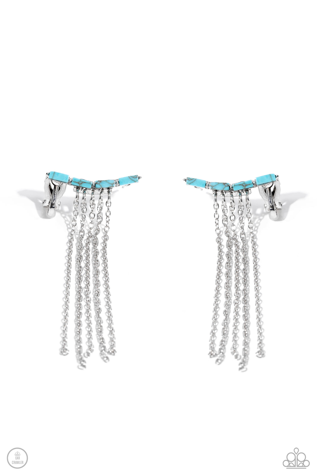 Fault Line Fringe - Blue Paparazzi Accessories