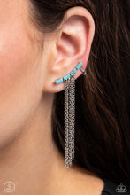 Load image into Gallery viewer, Fault Line Fringe - Blue Paparazzi Accessories