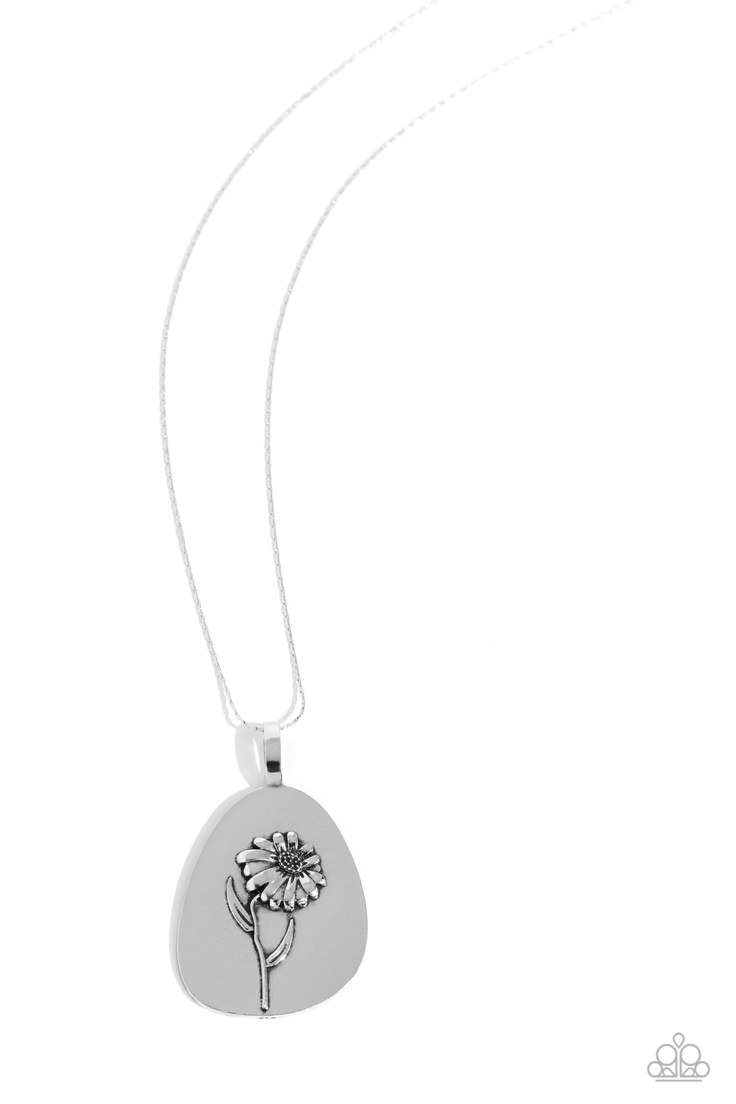 Sunflower Shift - Silver Paparazzi Accessories