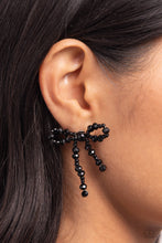 Load image into Gallery viewer, The BOW Must Go On - Black Paparazzi Accessories