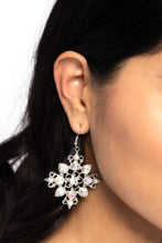 Load image into Gallery viewer, Fancy-Free Florals - White Paparazzi Accessories