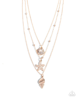 Seashell Sonata - Rose Gold Paparazzi Accessories