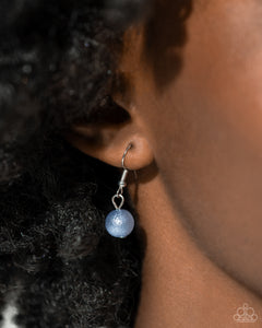 blue,pearls,short necklace,Pearl Pandora - Blue Pearl Necklace