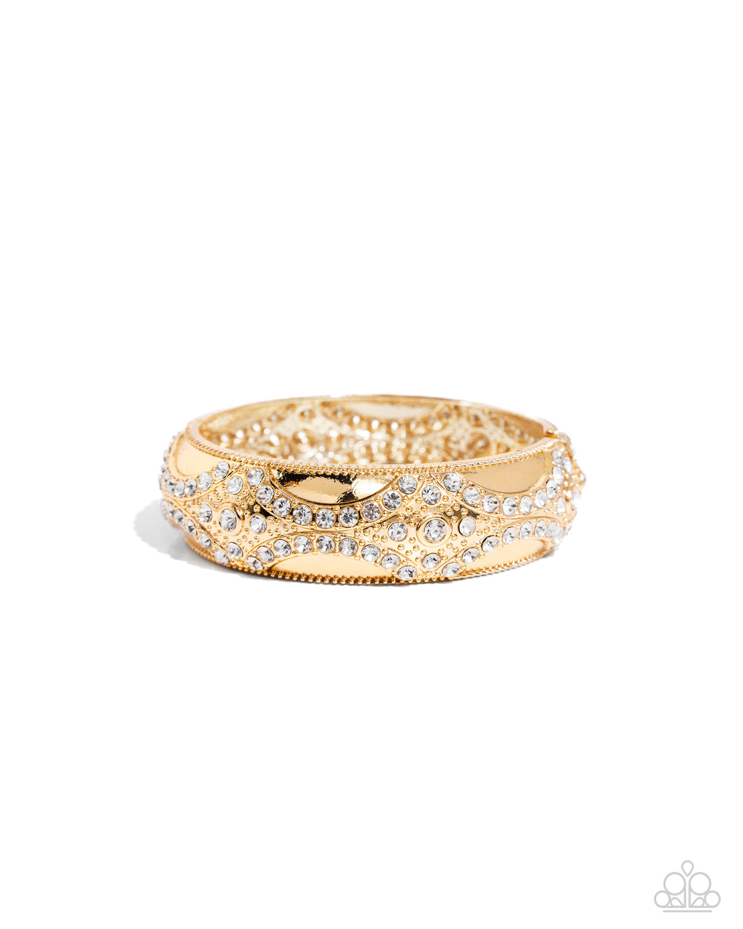Draped in Decadence - Gold Paparazzi Accessories