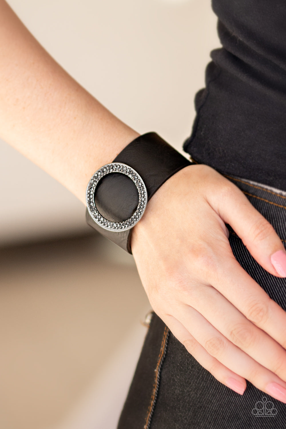 RING Them In Black Bracelet Paparazzi Accessories