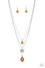 Load image into Gallery viewer, Tide Drifter - Orange Stone Necklace Paparazzi Accessories