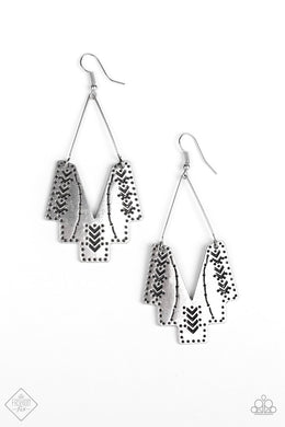 Arizona Adobe Silver Earrings Paparazzi Accessories