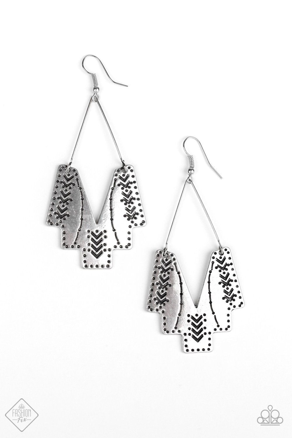 Arizona Adobe Silver Earrings Paparazzi Accessories