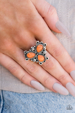 Ambrosial Garden Orange Ring Paparazzi Accessories