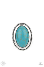 Load image into Gallery viewer, Canyon Sanctuary Blue Stone Ring Paparazzi Accessories