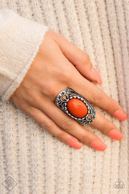 Drama Dream Orange Ring Paparazzi Accessories