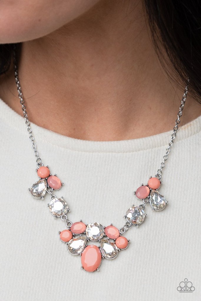 Ethereal Romance Orange Necklace Paparazzi Accessories