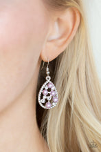 Load image into Gallery viewer, Fabulously Wealthy Purple Earring Paparazzi Accessories