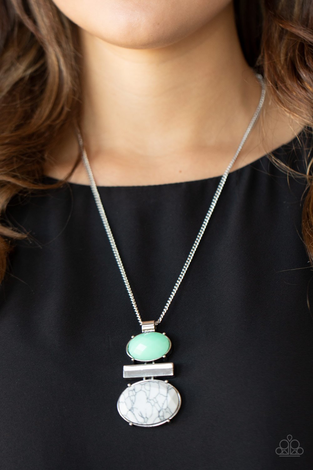 Finding Balance Green Necklace Paparazzi Accessories
