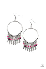 Load image into Gallery viewer, Floral Serenity Pink Earrings Paparazzi Accessories