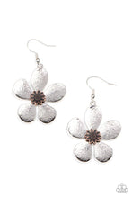 Load image into Gallery viewer, Fresh Florals Silver Earrings Paparazzi Accessories