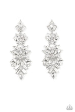 Load image into Gallery viewer, Frozen Fairytale White Rhinestone Post Earrings Paparazzi Accessories