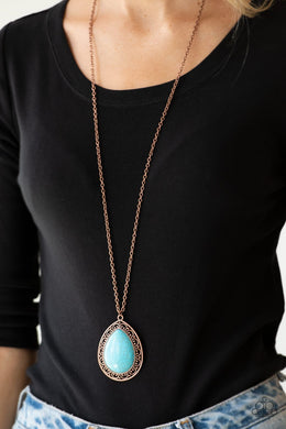 Full Frontier Copper Necklace Paparazzi Accessories